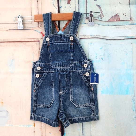 OshKosh B'Gosh Jean Overalls - Picture 1 of 5